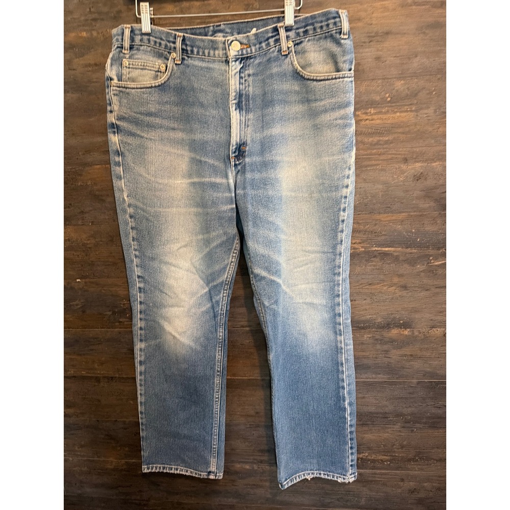 North West Blue Mens Light Wash Straight Leg Denim Jeans Blue Cotton 36x30